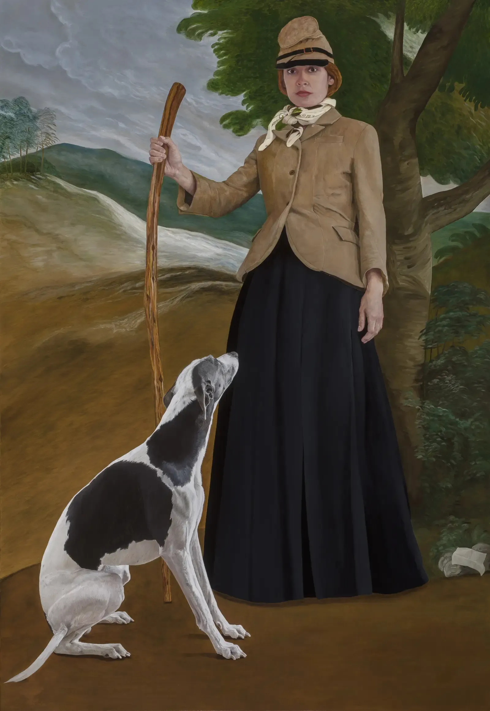 Eloise as a Wanderer after Velazquez — Oil on linen